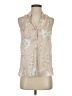 David Lerner 100% Polyester Tan Sleeveless Blouse Size XS - photo 1