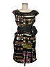 Corey P. Graphic Color Block Plaid Multi Color Black Cocktail Dress Size 6 - photo 1