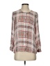 Joie 100% Silk Plaid Gray 3/4 Sleeve Silk Top Size S - photo 1