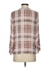 Joie 100% Silk Plaid Gray 3/4 Sleeve Silk Top Size S - photo 2