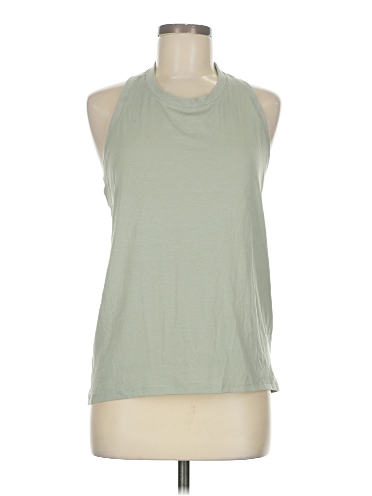 Pre-owned Athleta Sleeveless T-shirt In Green