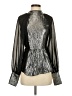 Karen Millen 100% Polyester Silver Long Sleeve Turtleneck Size 2 - photo 1