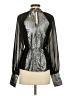Karen Millen 100% Polyester Silver Long Sleeve Turtleneck Size 2 - photo 2