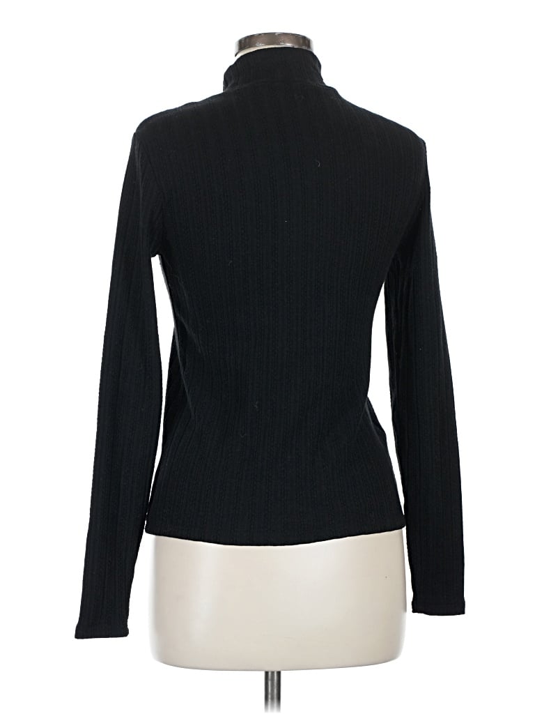 Pre-owned Mng Turtleneck Sweater In Black