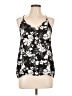 Pink Rose 100% Polyester Black Sleeveless Blouse Size L - photo 1