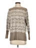 Grace & Lace Chevron-herringbone Tan Pullover Sweater Size S - photo 1