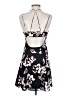 Express 100% Polyester Floral Black Casual Dress Size 2 - photo 2