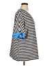 Unbranded Stripes Black Short Sleeve Top Size XL - photo 4