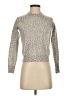 Aqua Animal Print Silver Turtleneck Sweater Size S - photo 1