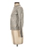 Aqua Animal Print Silver Turtleneck Sweater Size S - photo 5