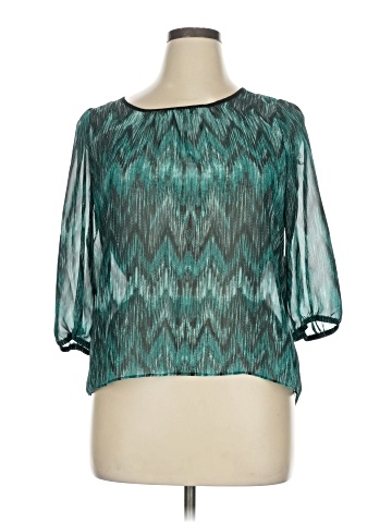 Iz Byer 3/4 Sleeve Blouse (view 1)
