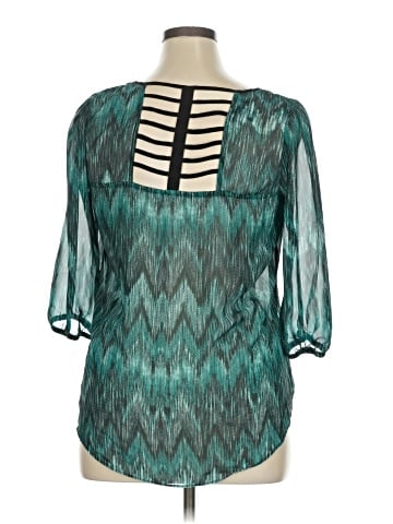 Iz Byer 3/4 Sleeve Blouse (view 2)
