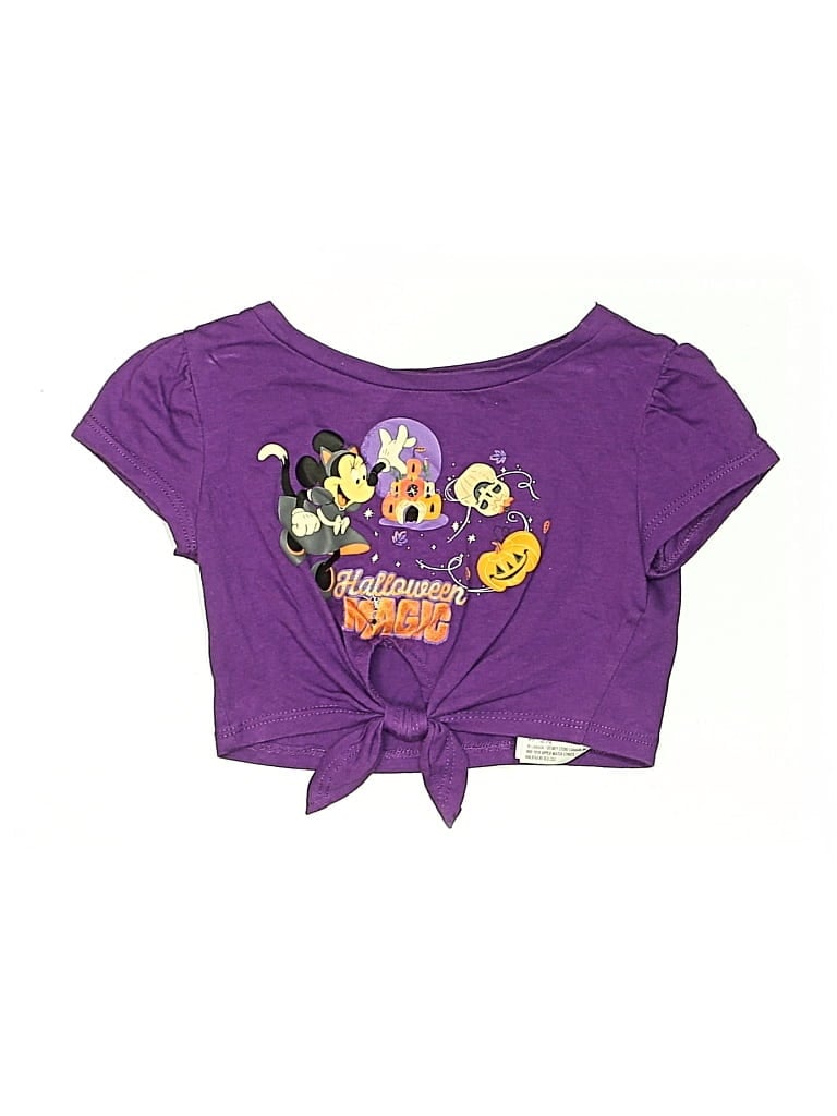 Pre-owned Disney Kids' Short Sleeve T-shirt In Purple