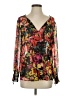 Bellatrix 100% Polyester Black Long Sleeve Blouse Size S - photo 1