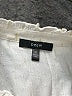 Drew 100% Metallic Ivory Long Sleeve Blouse Size M - photo 7