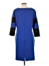 NY Collection Stripes Blue Casual Dress Size L - photo 2