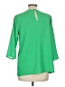 Everly 100% Polyester Green 3/4 Sleeve Blouse Size M - photo 2