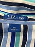 Liz & Me 100% Polyester Stripes Blue 3/4 Sleeve Blouse Size 0X - photo 7