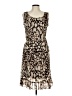 Studio 1 100% Polyester Animal Print Brown Cocktail Dress Size 10 - photo 1