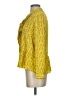 Ann Taylor LOFT 100% Polyester Yellow Long Sleeve Blouse Size XS - photo 5