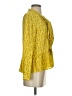 Ann Taylor LOFT 100% Polyester Yellow Long Sleeve Blouse Size XS - photo 4