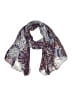 Lulla by Bindya 100% Polyester Paisley Blue Burgundy Scarf One size - photo 1
