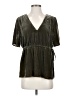 Ecru Green Short Sleeve Blouse Size S - photo 1