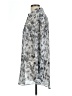 Kardashian Kollection Print Silver Long Sleeve Blouse Size L - photo 5