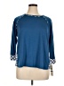 Ruby Rd. Blue 3/4 Sleeve Top Size XL (petite) - photo 1