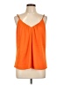 INC International Concepts Orange Sleeveless Blouse Size L - photo 1