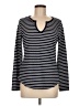 Ann Taylor LOFT Blue Long Sleeve Henley Size M - photo 1