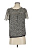 J.Crew 100% Polyester Blue Short Sleeve Blouse Size 0 - photo 1