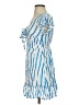 Skemo 100% Rayon Stripes Blue Cocktail Dress Size XS - photo 5