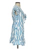 Skemo 100% Rayon Stripes Blue Cocktail Dress Size XS - photo 4