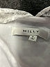 Milly 100% Polyamide Silver 3/4 Sleeve Top Size P (petite) - photo 7