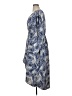 Express 100% Polyester Print Blue Casual Dress Size XL - photo 5