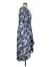 Express 100% Polyester Print Blue Casual Dress Size XL - photo 4