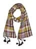 Unbranded Plaid Yellow Pink Scarf One size - photo 1