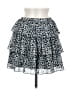 Hyfve 100% Polyester Polka Dots Blue Black Casual Skirt Size M - photo 1
