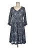 Garnet Hill 100% Viscose Blue Kimono Size 8 - photo 1