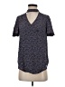 Maeve 100% Viscose Floral Blue Short Sleeve Blouse Size XS - photo 1