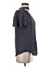 Maeve 100% Viscose Floral Blue Short Sleeve Blouse Size XS - photo 4