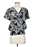 Nine West 100% Polyester Black Short Sleeve Blouse Size S - photo 1