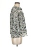 Fever Floral Silver 3/4 Sleeve Blouse Size M - photo 4
