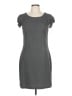 INTERMISSION 100% Polyester Solid Gray Casual Dress Size 12 - photo 1