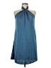 Shein 100% Polyester Solid Blue Cocktail Dress Size 6 - photo 1