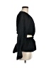 Something Navy Black Long Sleeve Blouse Size M - photo 4