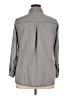 Molly & Isadora Gray Long Sleeve Button-Down Shirt Size 0X - photo 2