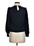 Unbranded Black Blue Long Sleeve Blouse Size M (estimated) - photo 2