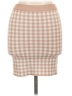 iris Checkered-gingham Tan Casual Skirt Size L - photo 1